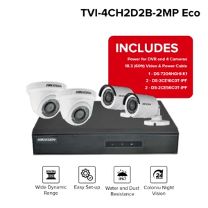 Hikvision TVI-4CH2D2B-2MP-Eco Kits - Image 2