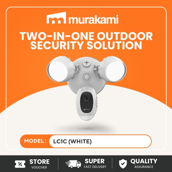 Hikvision (LC1C White) Smart IP CCTV Camera Full HD Wireless Security Camera