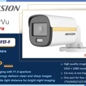 Hikvision DS-2CE10DF3T-PF (3.6mm) 2 MP ColorVu Fixed Mini Bullet Camera - Image 4