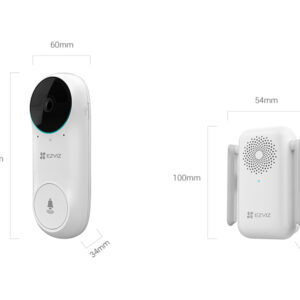 Ezviz CS-DB2C Kit Wire-Free Video Doorbell with Chime - Image 4