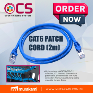 Installation Essential (CAT6 PATCH CORD BLUE) (2m)