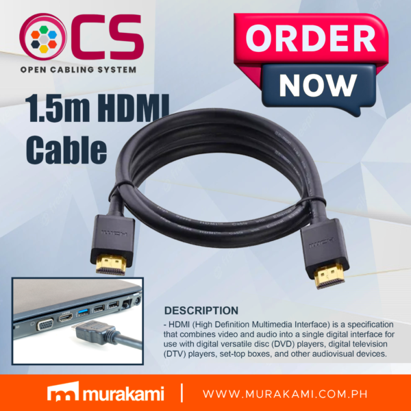 OCS	1.5m HDMI Cable