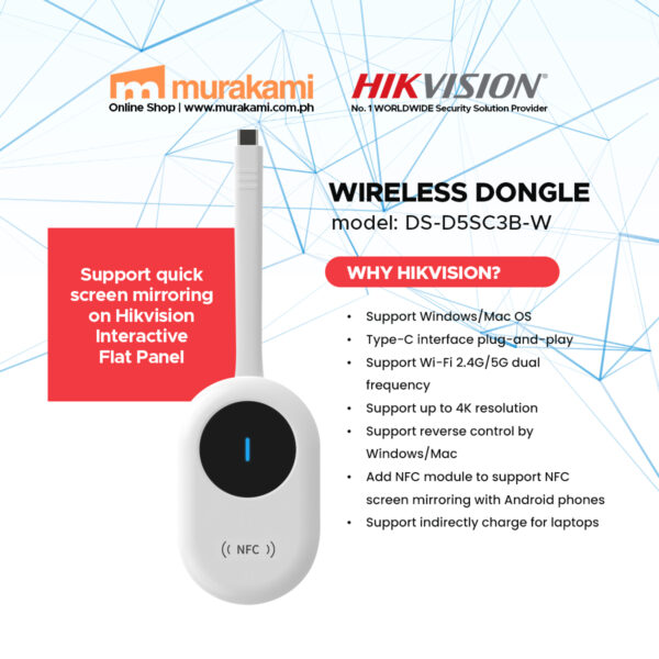 Hikvision	DS-D5SC3B-W Wireless Dongle