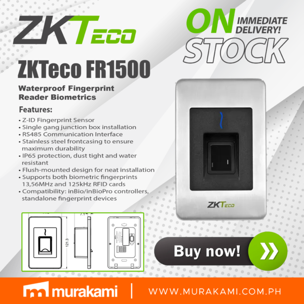ZKTeco ZK FR1500S	RS485 Fingerprint Reader