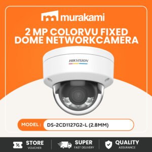 Hikvision DS-2CD1127G2-L 2MP ColorVu IP dome CCTV camera with full color night vision