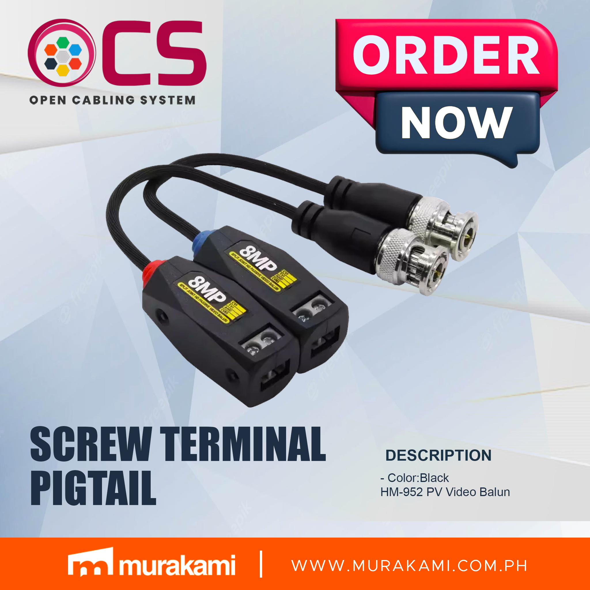 OCS	HM-952 (screw terminal ,pigtail) - Image 1