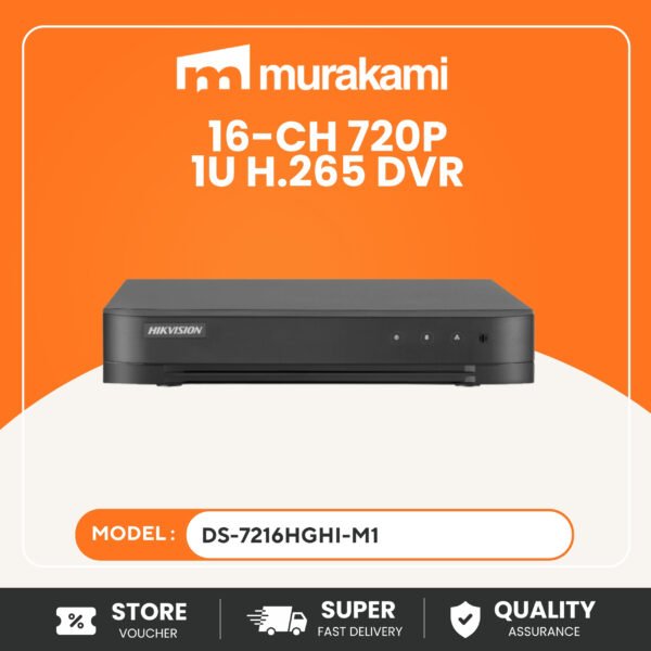 Hikvision (DS-7216HGHI-M1) Powerful 16-Channel 1080P Lite CCTV DVR Recorder