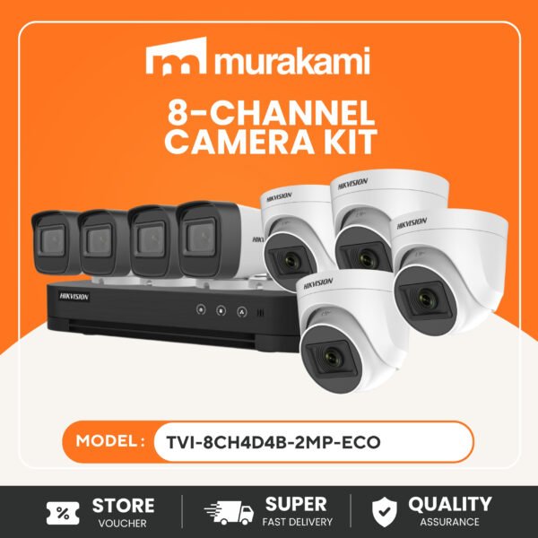 Best (TVI-8CH4D4B-2MP-Eco) CCTV Kit 8CH DVR 2MP HD 4 Camera Security System
