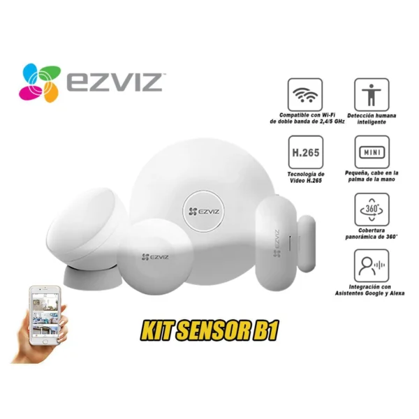 EZVIZ B1 (CS-B1-A0-A34) EZVIZ Home Sensor Kit - Image 2