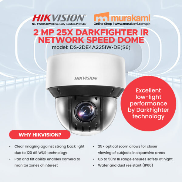 Hikvision	DS-2DE4A225IW-DE(S6)