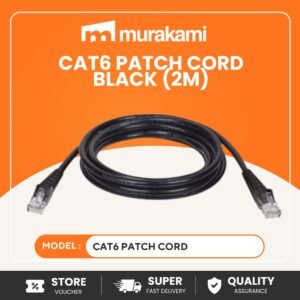 Cables (CAT6 PATCH CORD BLACK) (2m)