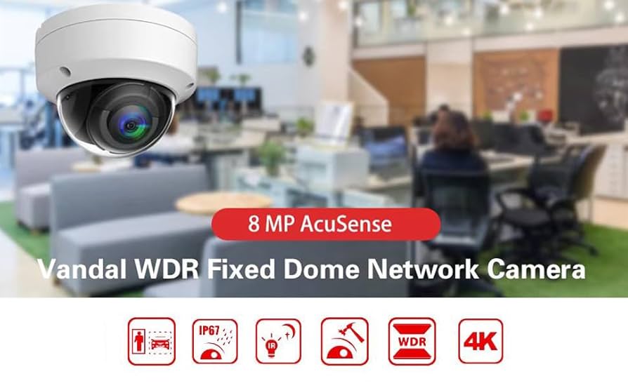 Hikvision	DS-2CD3143G2-IU (6mm) 4 MP Vandal WDR Fixed Dome Network Camera - Image 1