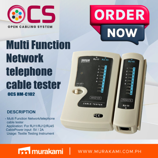 OCS	HM-C102	Multi Function Network/telephone cable tester