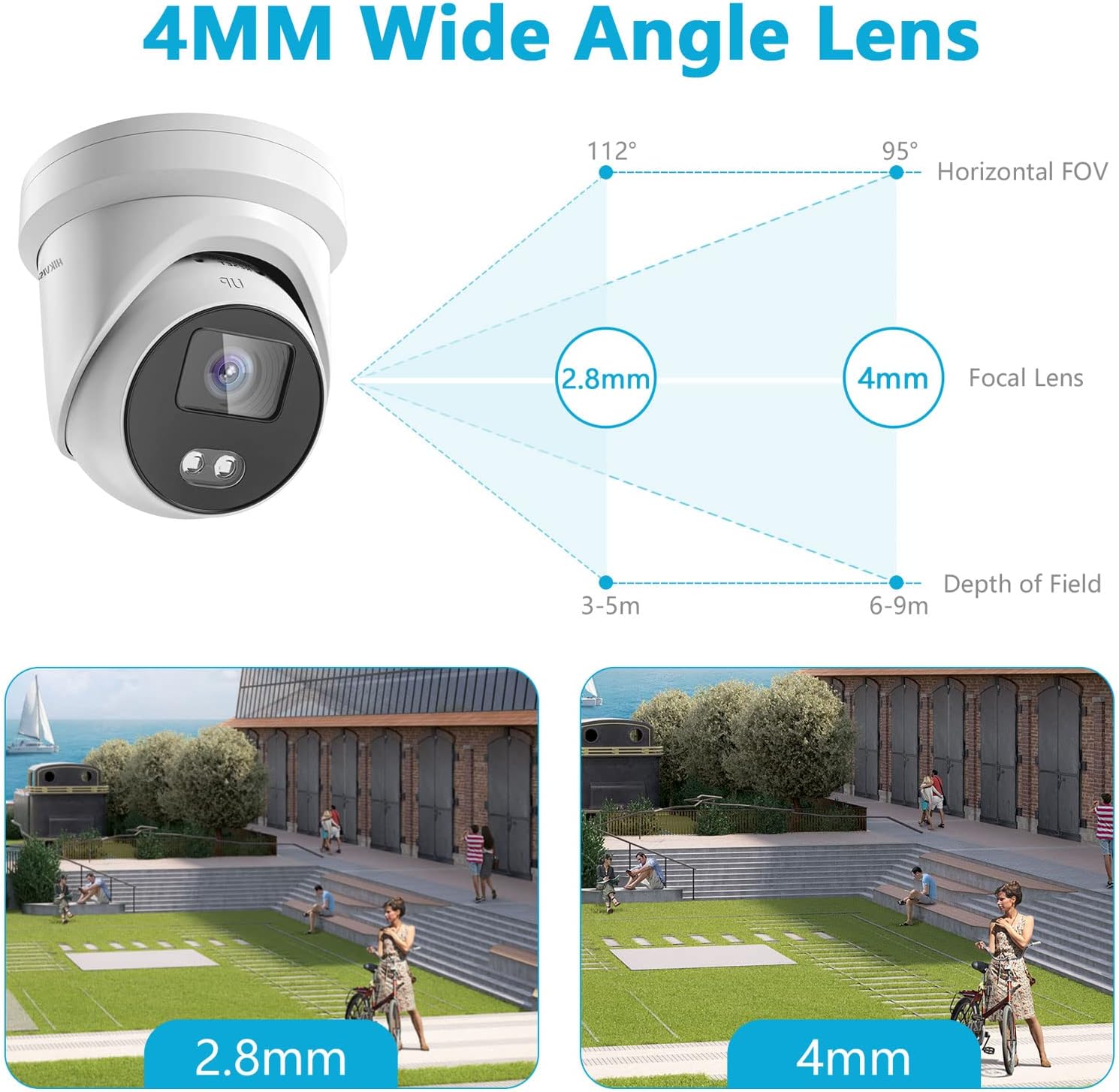 Hikvision	DS-2CD2347G2-LU (4mm) 4 MP ColorVu Fixed Turret Network Camera - Image 1