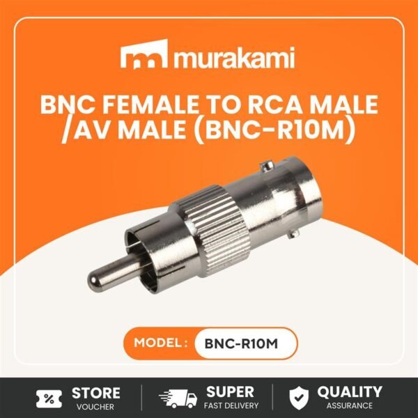 Installation Essential (BNC FEMALE TO RCA MALE /AV MALE) (BNC-R10M)