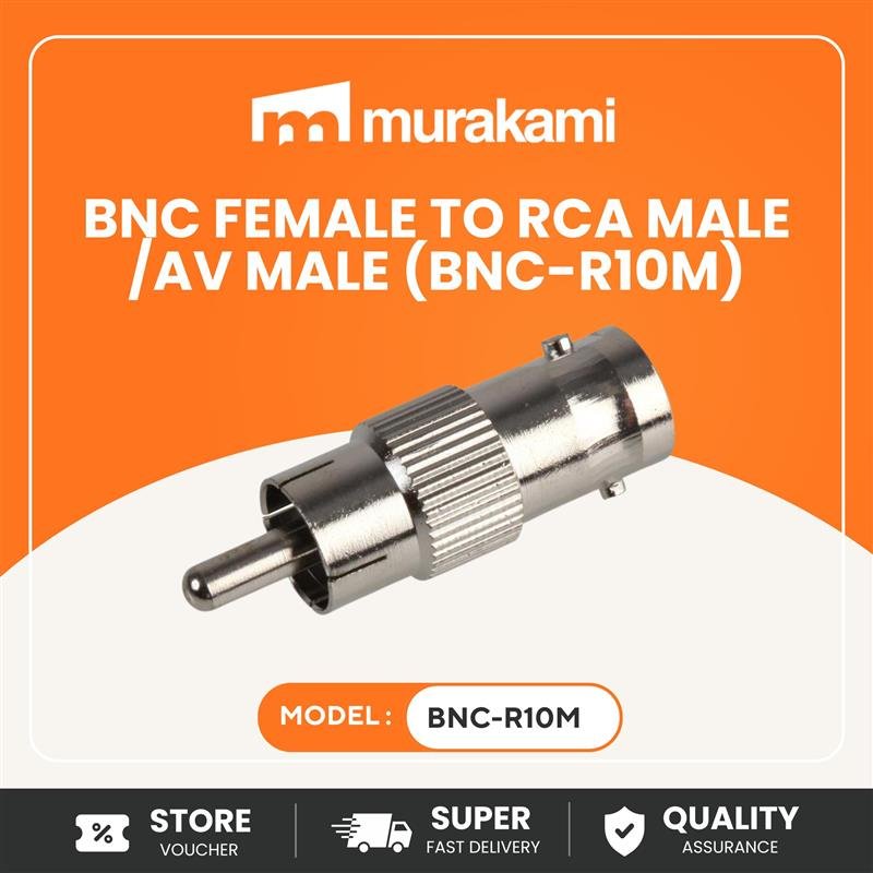 Installation Essential (BNC FEMALE TO RCA MALE /AV MALE) (BNC-R10M)