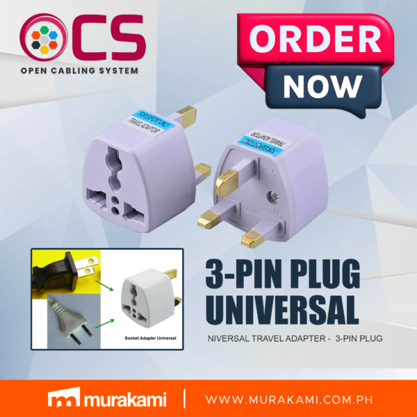 OCS	3-PIN PLUG UNIVERSAL TRAVEL ADAPTER