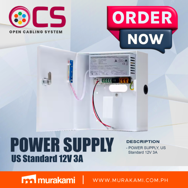 OCS	HM-A130 POWER SUPPLY, US Standard 12V 3A