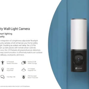 EZVIZ LC3 Smart Security Wall-Light Camera - Image 4