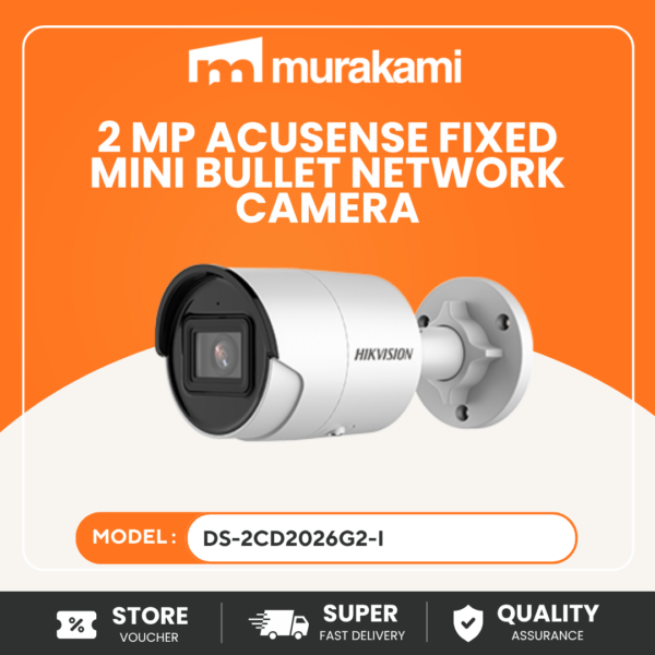 Hikvision DS-2CD2026G2-I (4mm) CCTV Camera – 2MP Full HD Smart Outdoor Security Camera