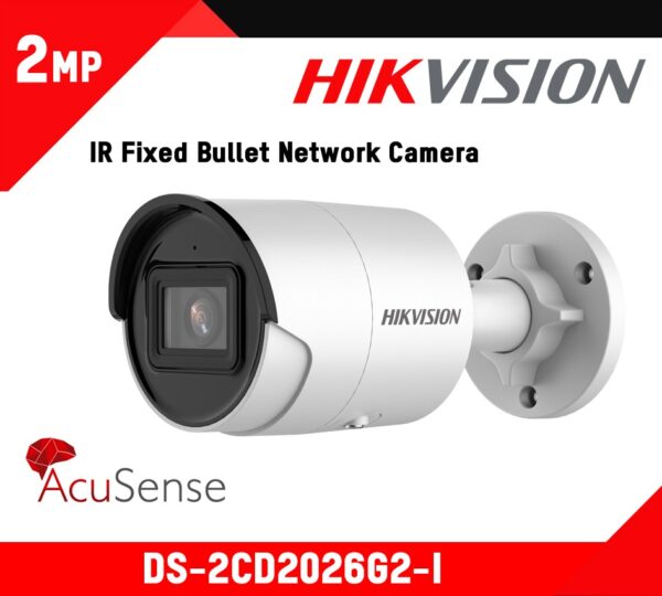 Hikvision	DS-2CD2026G2-IU (4mm) 2MP AcuSense Fixed Mini Bullet Network Camera