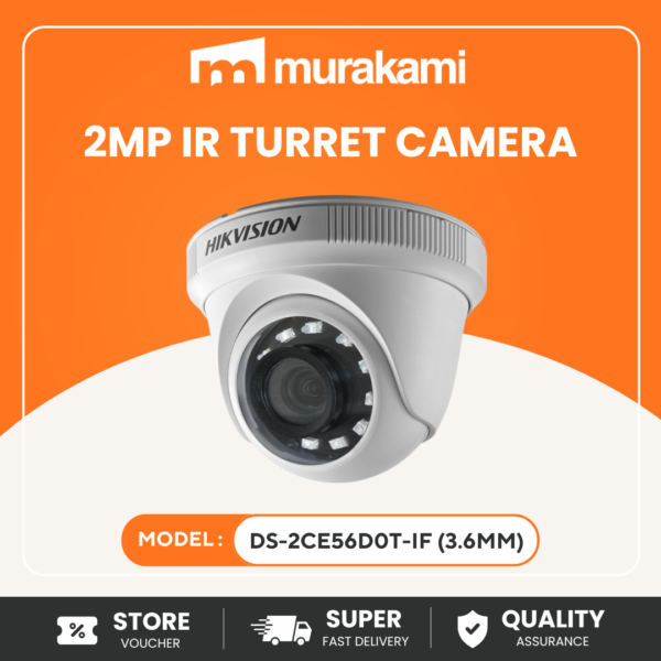 Eco and Entry Level TVI (Analog) Camera  (DS-2CE56D0T-IF) (3.6mm)