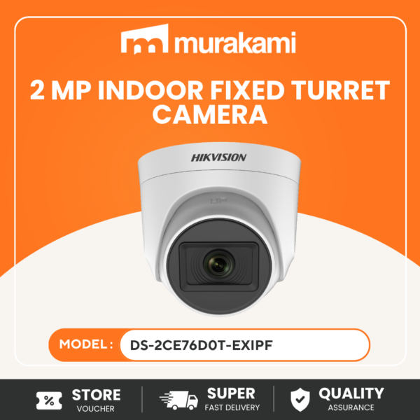 Hikvision DS-2CE76D0T-EXIPF 2MP Dome Camera 3.6mm – Reliable Turbo HD CCTV with Night Vision for Home & Business Security