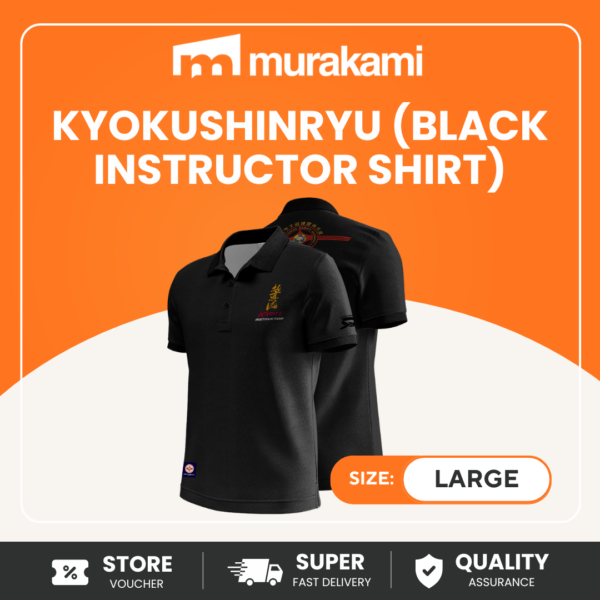 KyokushinRyu (Black Ikak Polo Shirt)