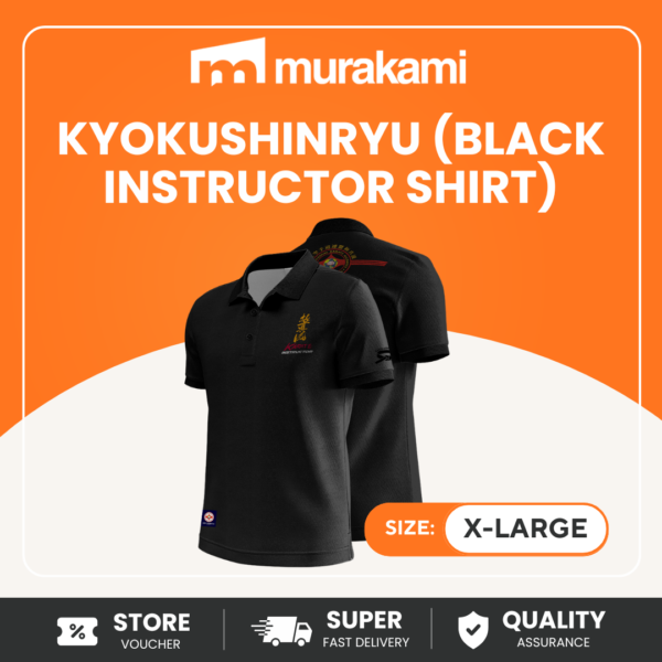 KyokushinRyu (Black Ikak Polo Shirt)