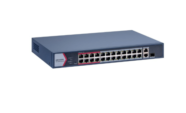 Hikvision	DS-3E1326P-EI 24 Port Fast Ethernet Smart POE Switch - Image 2