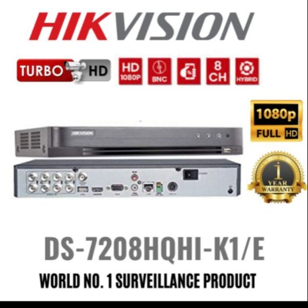 Hikvision	iDS-7216HQHI-M2/XT(STD) 16-ch 1080p 1U H.265 AcuSense DVR