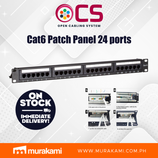 OCS	Cat6 Patch Panel 24 ports