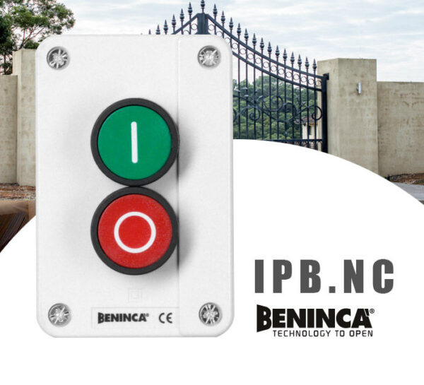 Beninca IPB.NC Industrial keypad fitted with a contact that is normally open and a contact normally closed.