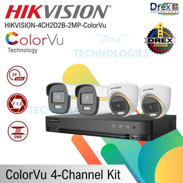 Hikvision	TVI-4CH2D2B-2MP-ColorVu - Image 2