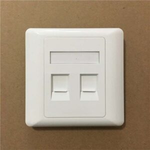 OCS Square RJ45 faceplate face panel (2 port) - Image 3
