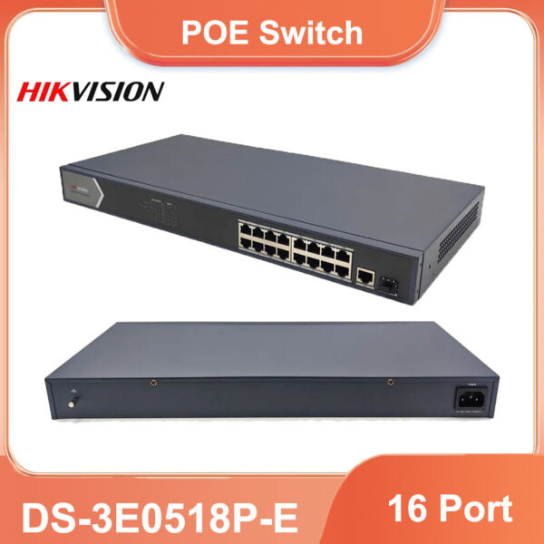 Hikvision	DS-3E0518P-E/M 16 Port Gigabit Unmanaged POE Switch