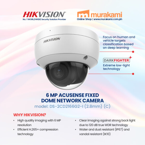 Hikvision	DS-2CD2166G2-I (2.8mm) (C)