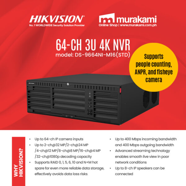 Hikvision	DS-9664NI-M16(STD)