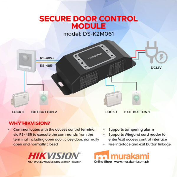 Hikvision	DS-K2M061 Secure Door Control Module