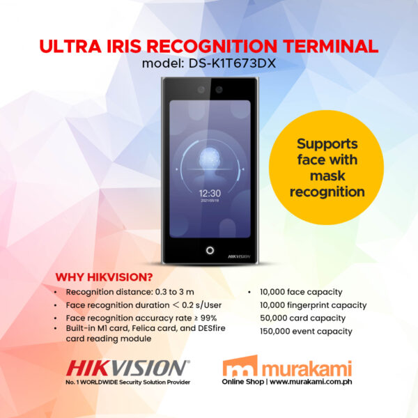 Hikvision	DS-K1T673DX	Pro Face Access Terminal