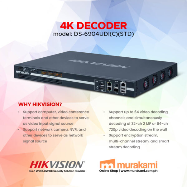 Hikvision	DS-6904UDI(C)(STD)