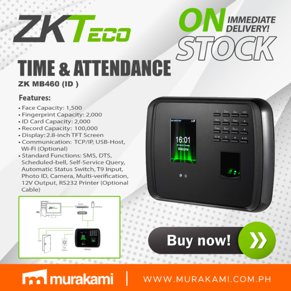 ZKTeco ZK MB460 (ID) with ADMS