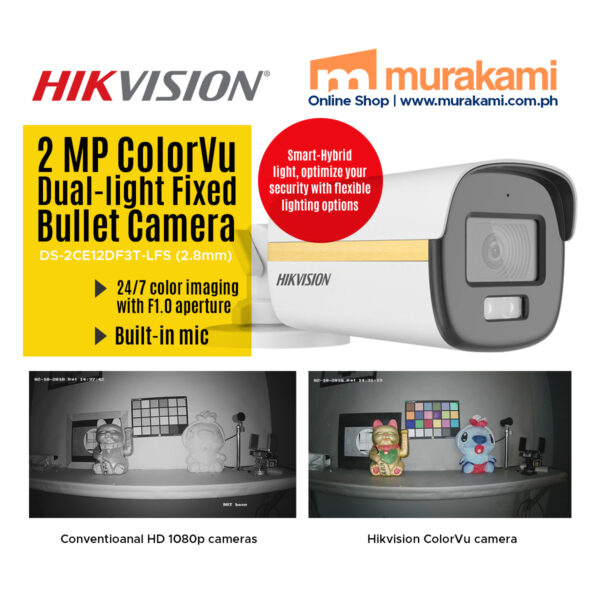 Hikvision	DS-2CE12DF3T-LFS (2.8mm)