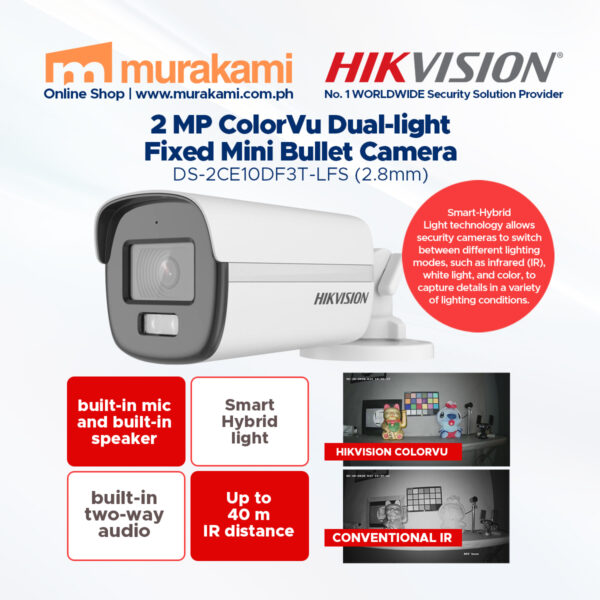 Hikvision	DS-2CE12DF0T-LFS (2.8mm)