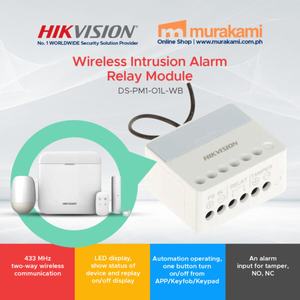 Hikvision	DS-PM1-O1L-WB Relay module