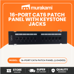 Installation Essentials (6-PORT CAT6 PATCH PANEL (LOADED)