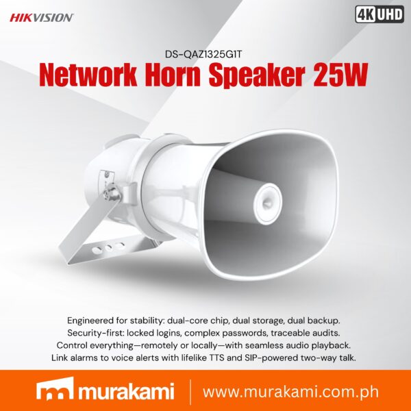 Hikvision	DS-QAZ1325G1T 25W Network Horn Speaker