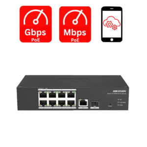 Hikvision	DS-3T1310P-SI/HS	8 Port Fast Ethernet Smart Harsh POE Switch - Image 1