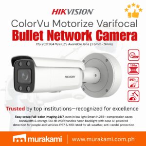 Hikvision	DS-2CD3647G2-LZS (3.6mm - 9mm) IP Camera - Image 1