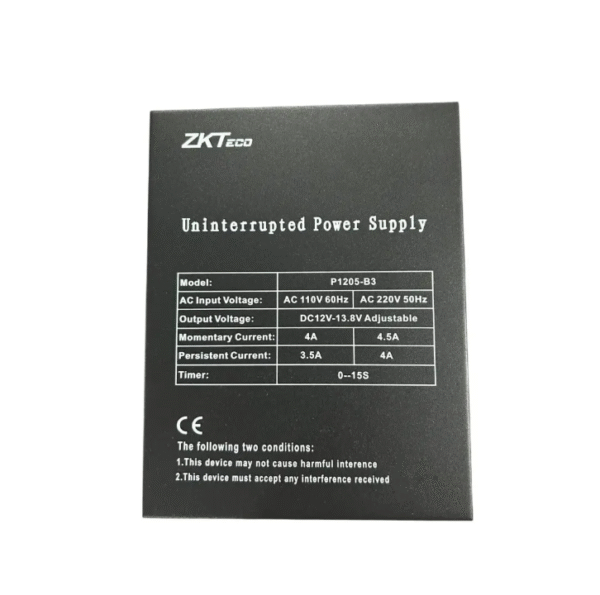 ZKTeco P1205-B3 Access Control Power Supply - Image 3